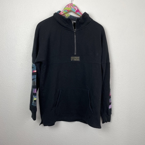black PINK 1/4 zip pullover size S - Picture 1 of 7
